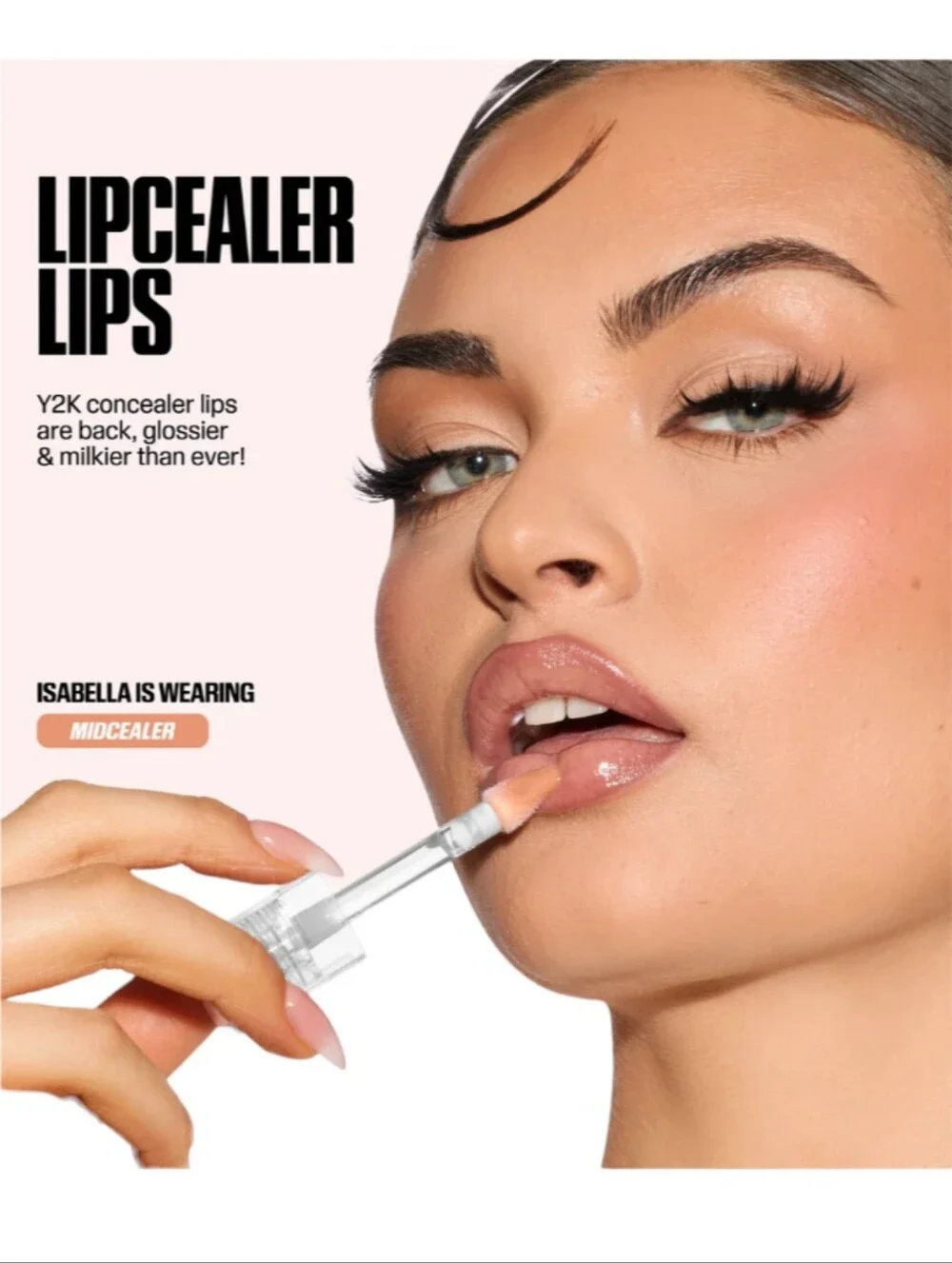 HUDA BEAUTY Faux Filler Extra Shine Lip Gloss in Midcealer | NWT
